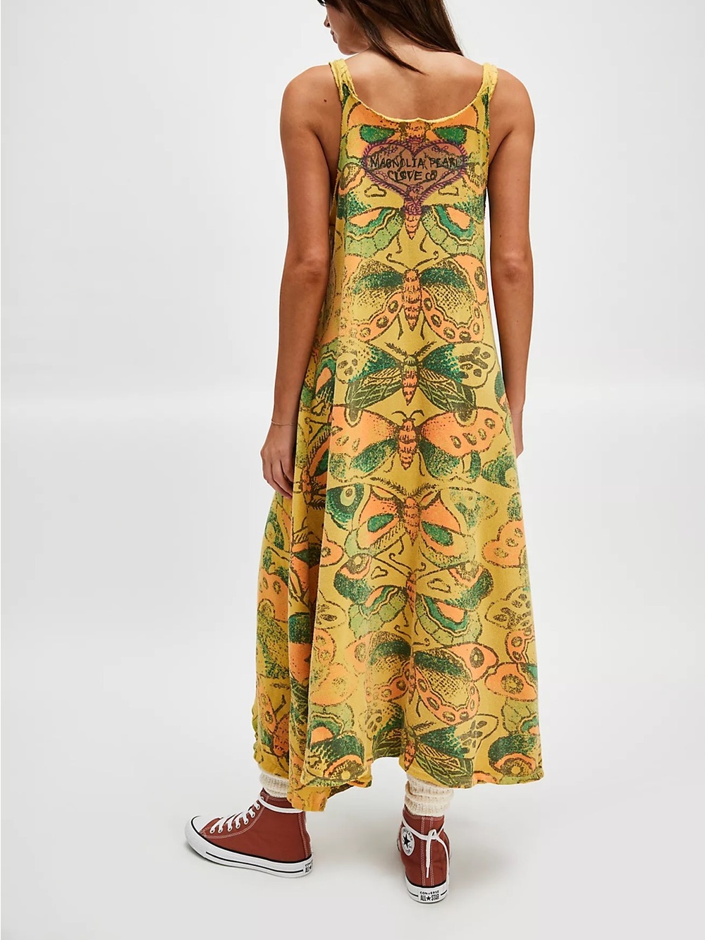 Magnolia Pearl Sefi Maxi Top Yellow Fleece Lepidoptera Lana - Picture 2 of 7